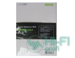 Кабель межблочный готовый TTAF NANO 2 RCA - 2 RCA Audio Cable 3 m