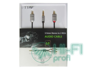 Кабель межблочный готовый TTAF NANO 3.5mm - 2 RCA Audio Cable 3m