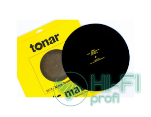 Мат из черной кожи для опорного диска винилового проигрывателя Tonar Black Leath..