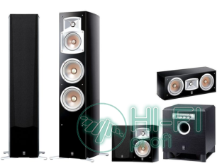 Комплект акустики 5.1 Yamaha NS-555 Piano set + сабвуфер Yamaha YST-SW015