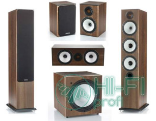 Комплект акустики 5.1 Monitor Audio BX6 walnut + сабвуфер BXW10