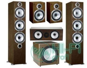 Комплект акустики 5.1 Monitor Audio MR6 + сабвуфер MRW-10 walnut