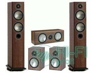 Комплект акустики 5.0 Monitor Audio Bronze 5 set walnut