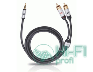 Кабель Mini-Jack - 2RCA Oehlbach 60004 i Connect jack to 2 RCA Set 3,00m black