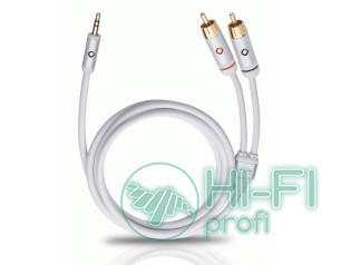Кабель Mini-Jack - 2RCA Oehlbach 60001 i Connect jack to 2 RCA Set 1,5m white