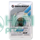 Кабель Mini-Jack - 2RCA Oehlbach 60001 i Connect jack to 2 RCA Set 1,5m white фото 2
