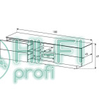 Подставка для AV аппаратуры Sonorous LBA 1840-GWHT фото 2