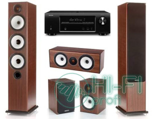 Домашний кинотеатр Акустика 5.0 Monitor Audio BX6 + AV ресивер Denon AVR-X1100W