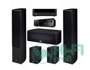 Домашний кинотеатр Акустика 5.0 HECO Victa Prime 702 black + АV-ресивер Denon AV..