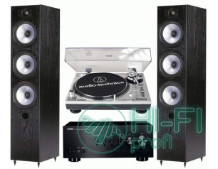 Стерео комплект Винил Audio-Technica AT-LP120USB + Yamaha A-S300 + Monitor Audio MR6