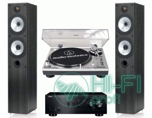 Стерео комплект Винил Audio-Technica AT-LP120USB + Yamaha A-S300 + Monitor Audio MR4