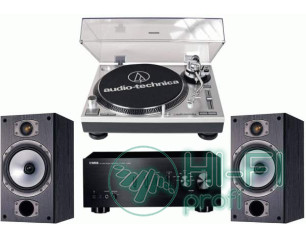 Стерео комплект Винил Audio-Technica AT-LP120USB + Yamaha A-S300 + Monitor Audio MR2