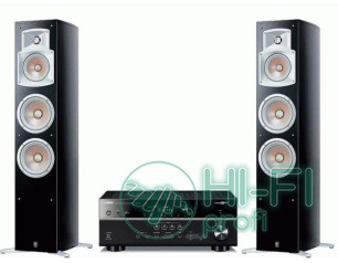 Стерео комплект Yamaha NS-555 Piano + AV-ресивер Yamaha RX-V483