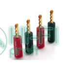 Коннектор акустический CHORD Banana Plug Black Red фото 2