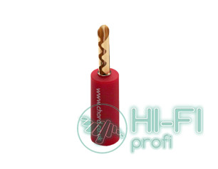 Коннектор акустический CHORD Banana Plug  Black Red 