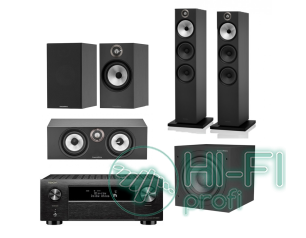 Комплект AV-ресивера Denon AVC-X4800H акустика Bowers & Wilkins серия 600