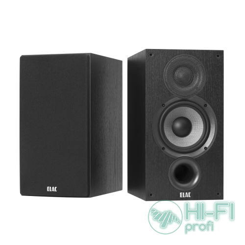 Полочна акустика ELAC ELAC Debut 2.0 Bookshelf Speakers DB52 Black Brushed Vinyl