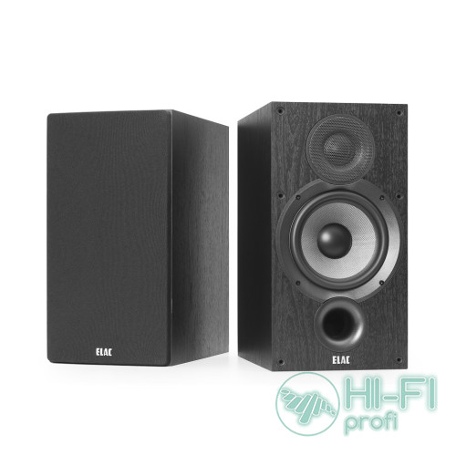 Полочна акустика ELAC ELAC Debut 2.0 Bookshelf Speakers DB62 Black Brushed Vinyl