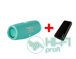 Портативные колонки Hi Fi JBL MULTIMEDIA  Charge 5 + Griffin 20000 mAh