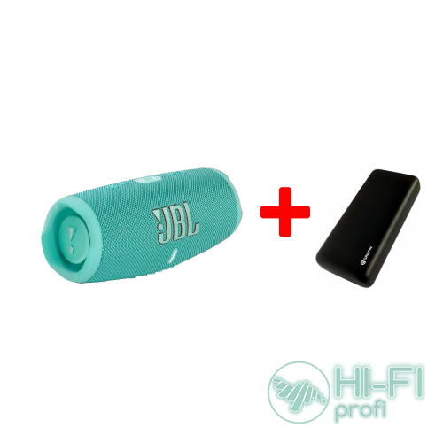 Портативні колонки Hi-Fi JBL MULTIMEDIA Charge 5 + Griffin 20000 mAh